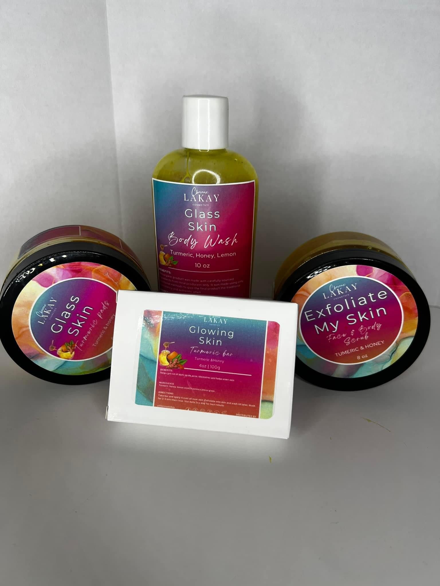 Full size Glow skin turmeric bundle 8 oz bundle
