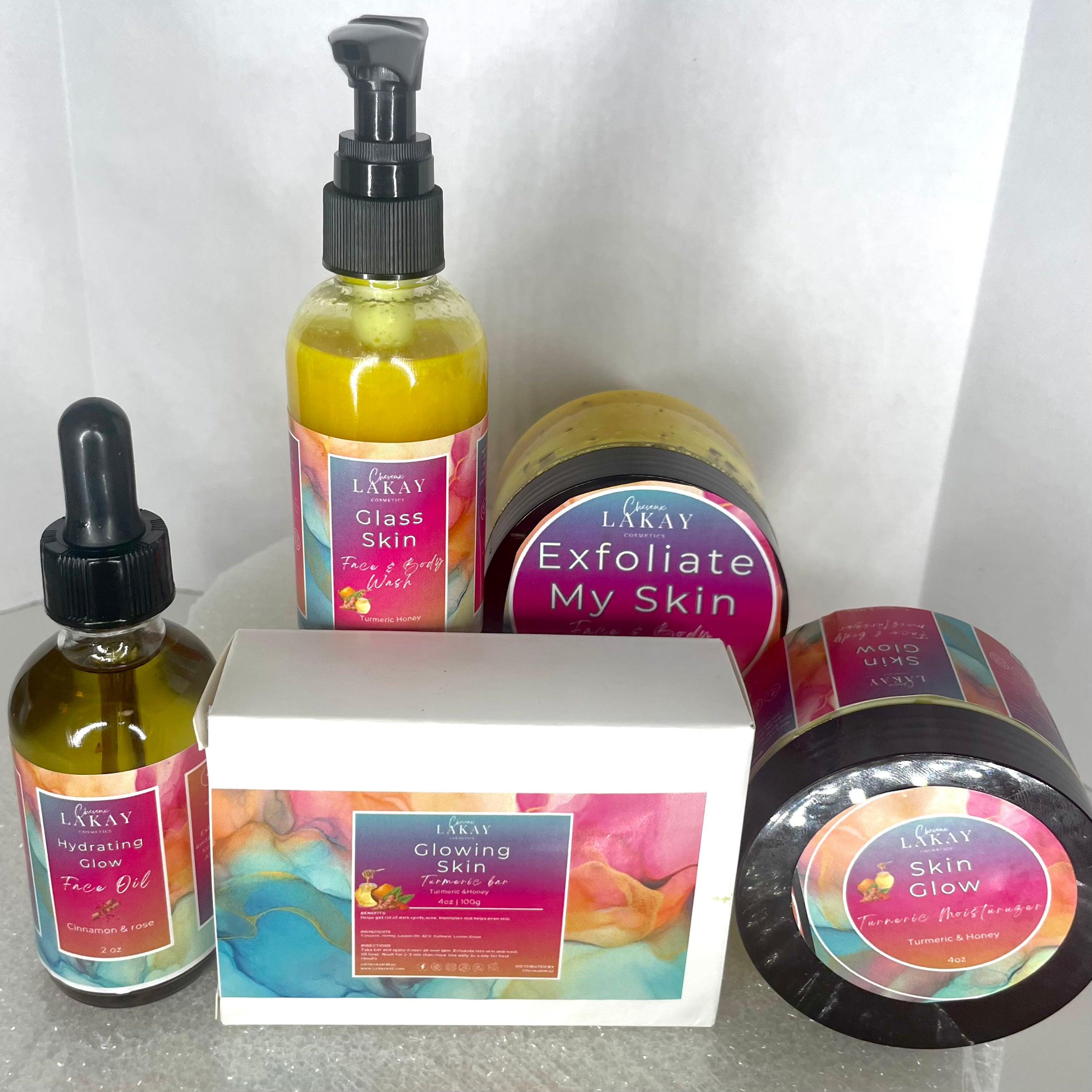✨5 piece Turmeric skin care set✨ 4 oz each